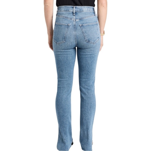 Favorite Daughter Petite Valentina Shortie Super High Rise Cigarette Jeans 24 - Picture 3 of 9